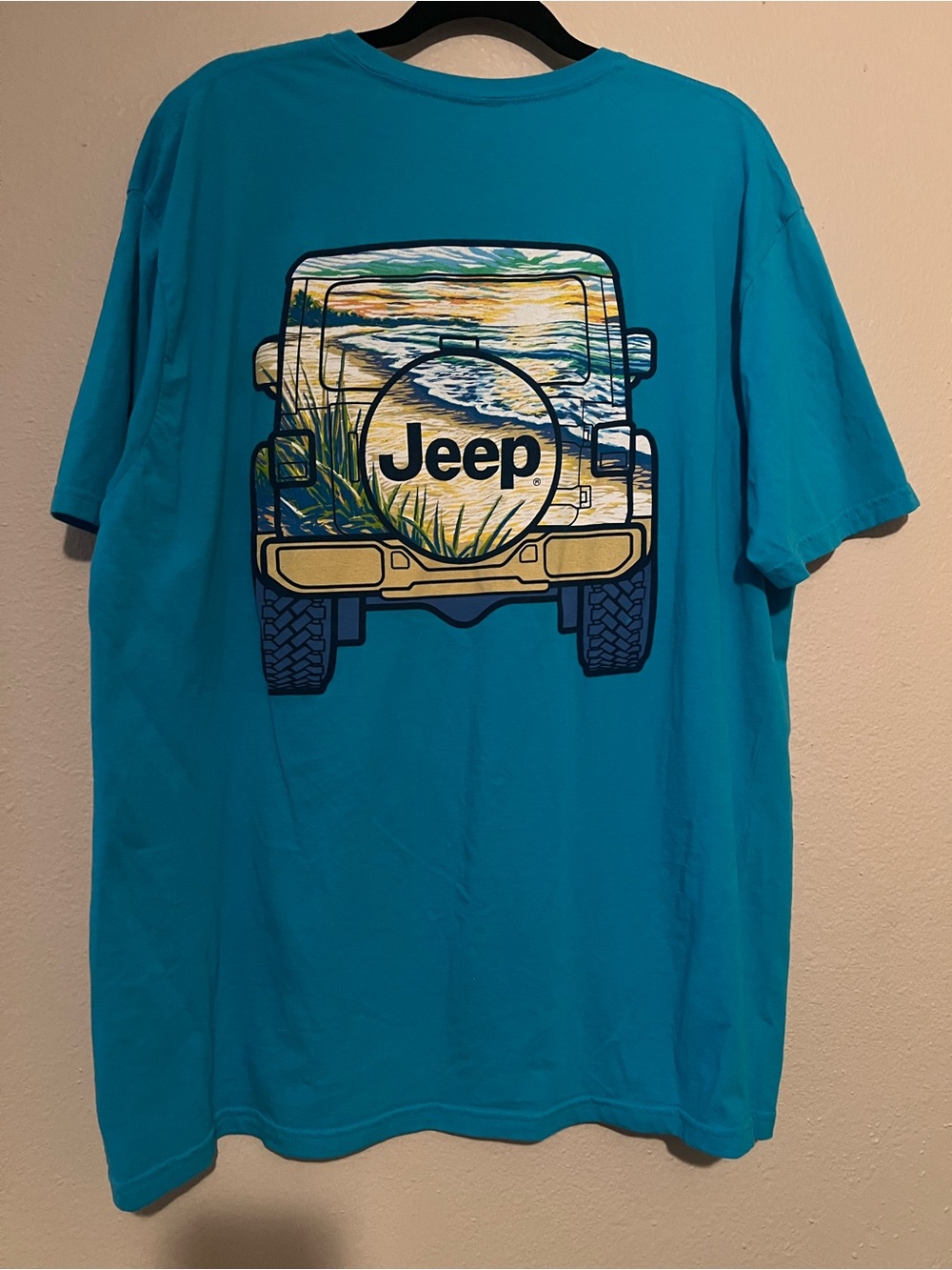 JEEP Mens Blue T Shirt, Size 2X